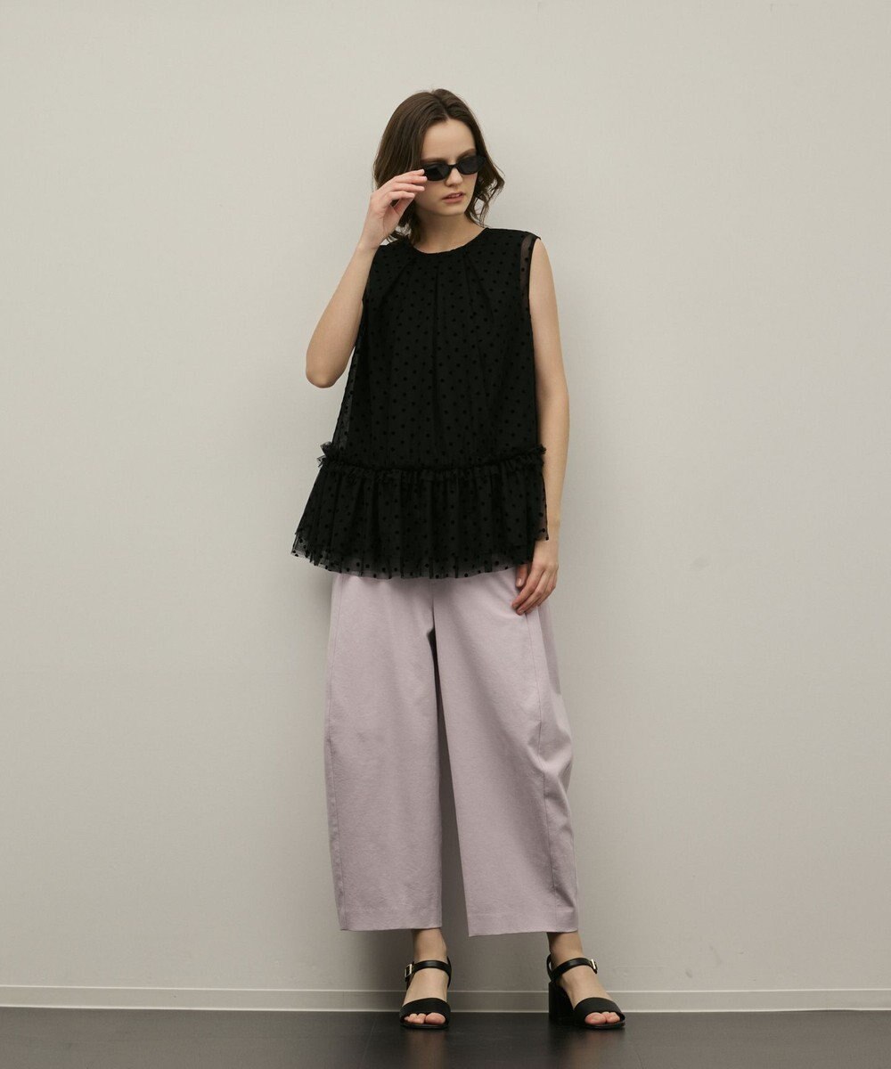 GRACE CONTINENTAL チュールティアードブラウス 