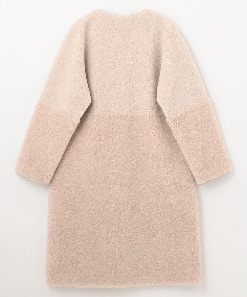 GRACE CONTINENTAL ノーカラーボアムートンコート 