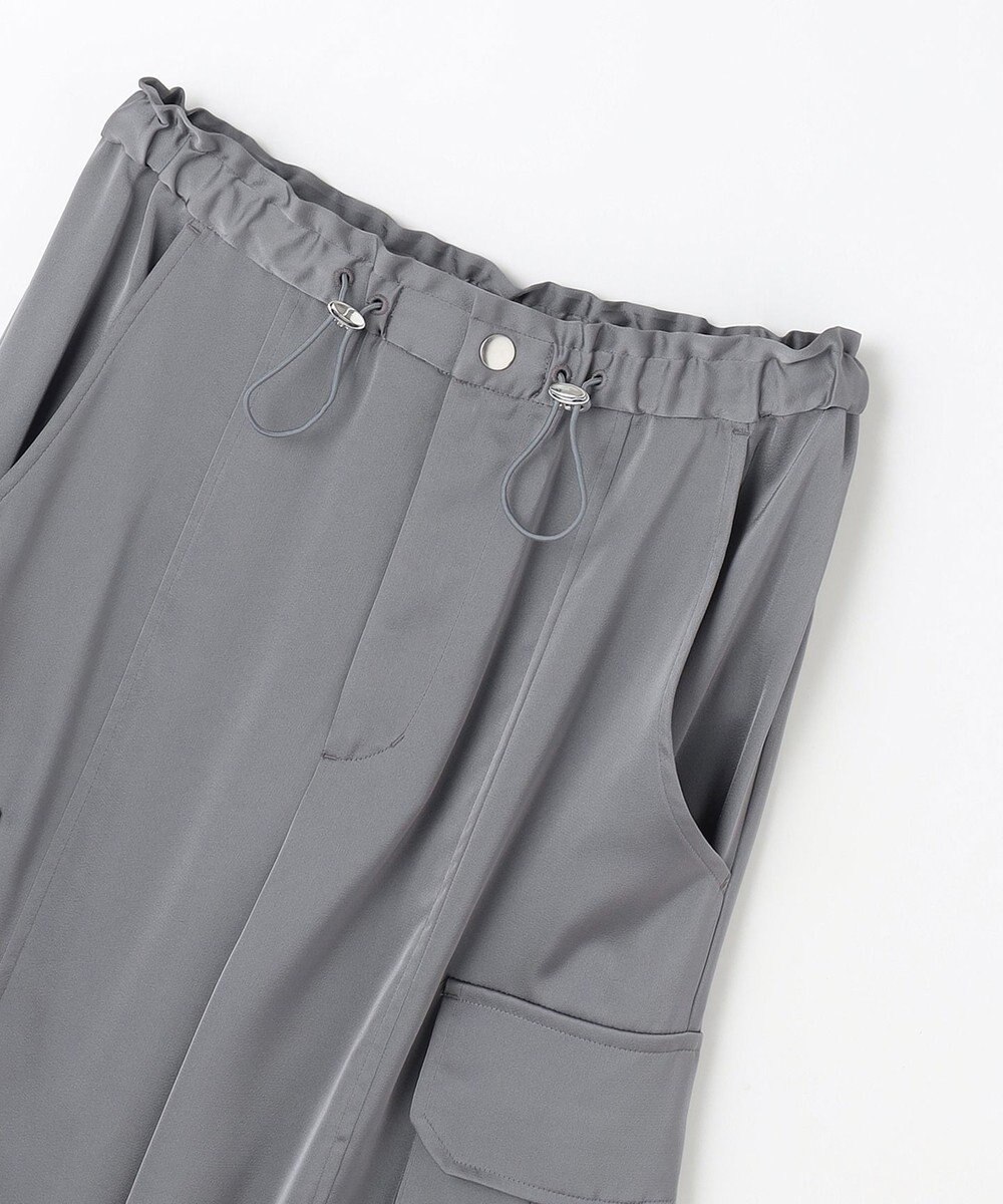 GRACE CONTINENTAL サテンカーゴパンツ 