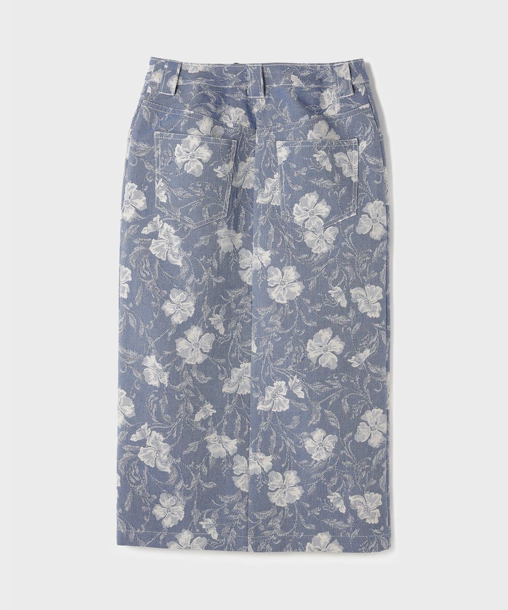 GRACE CONTINENTAL ボタニカルジャガードスカート 