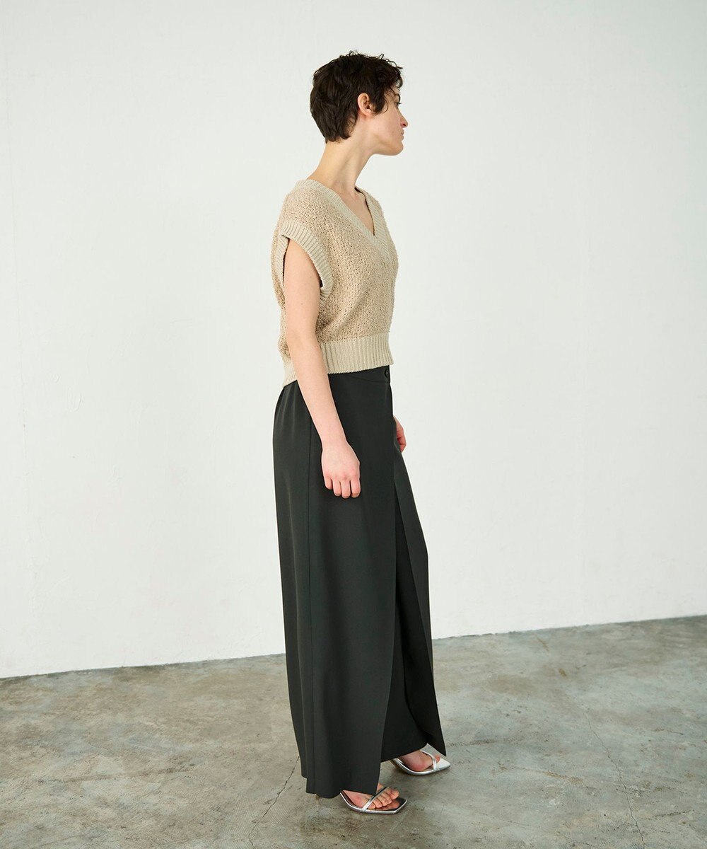 GRACE CONTINENTAL ラップレイヤードパンツ