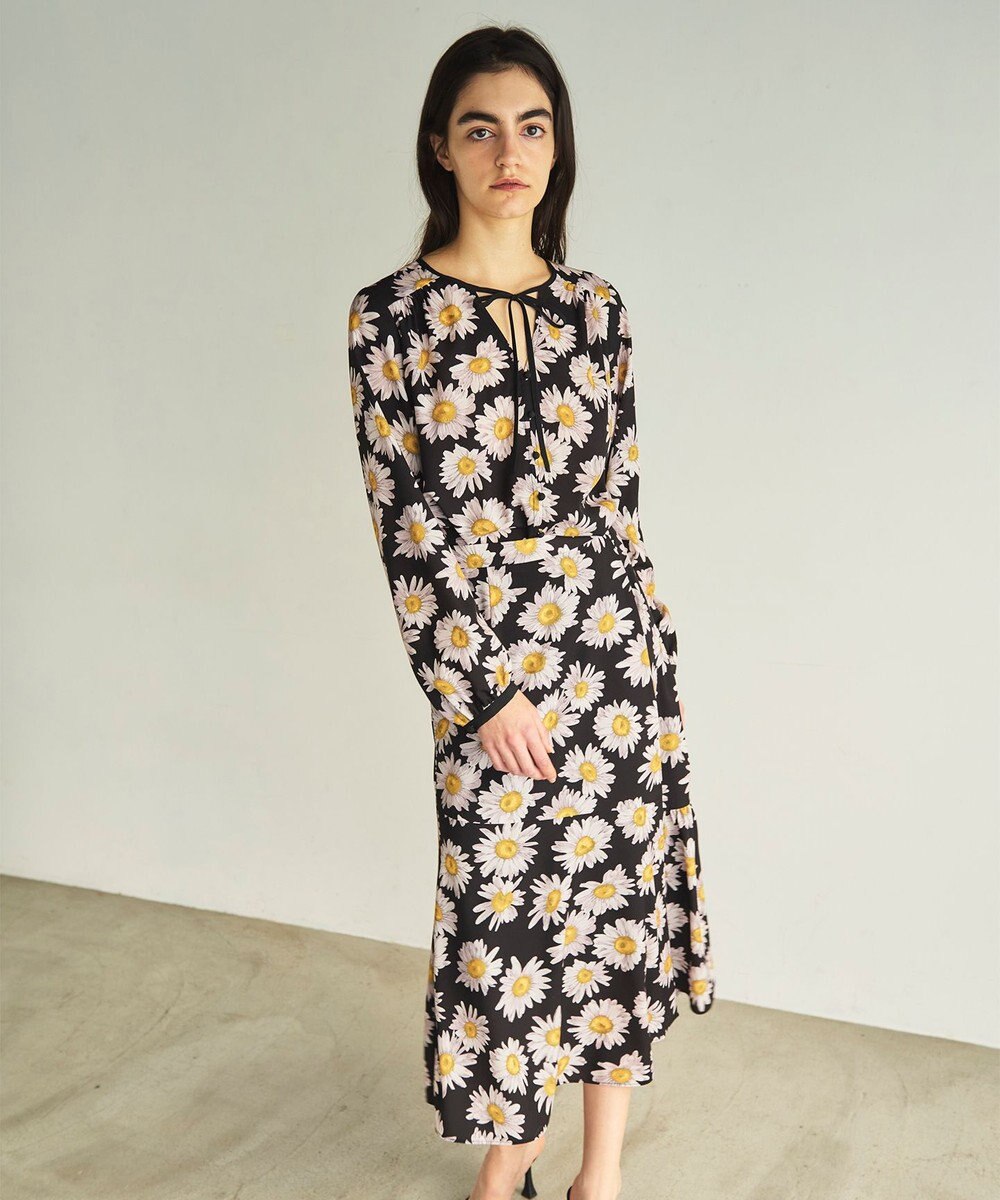 GRACE CONTINENTAL マーガレットフラワープリントブラウス 