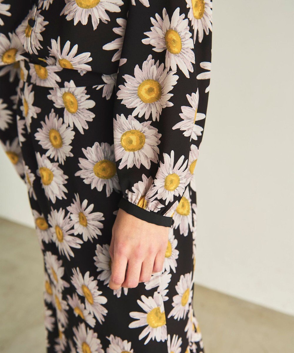 GRACE CONTINENTAL マーガレットフラワープリントブラウス