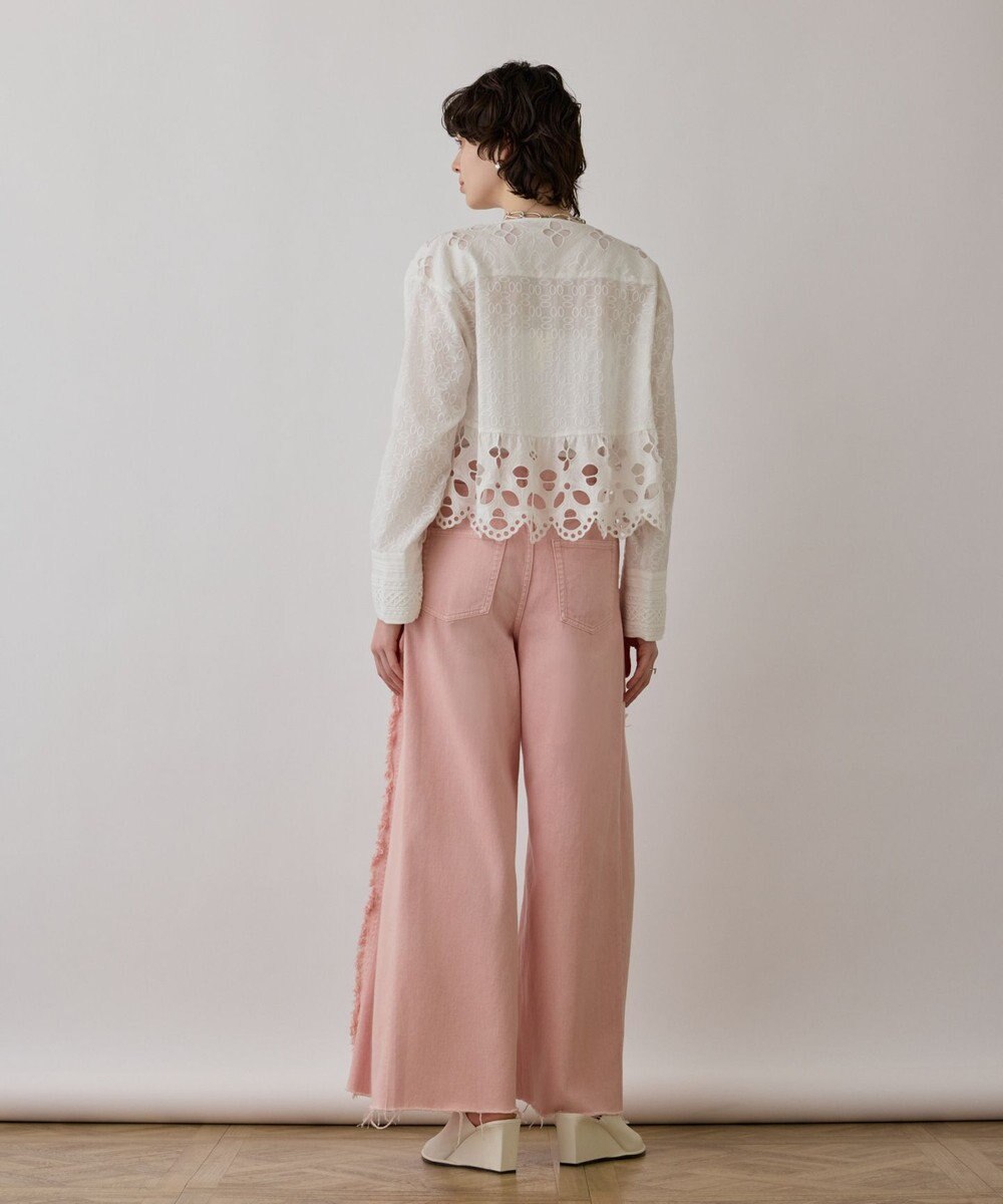 GRACE CONTINENTAL フリンジバギーパンツ