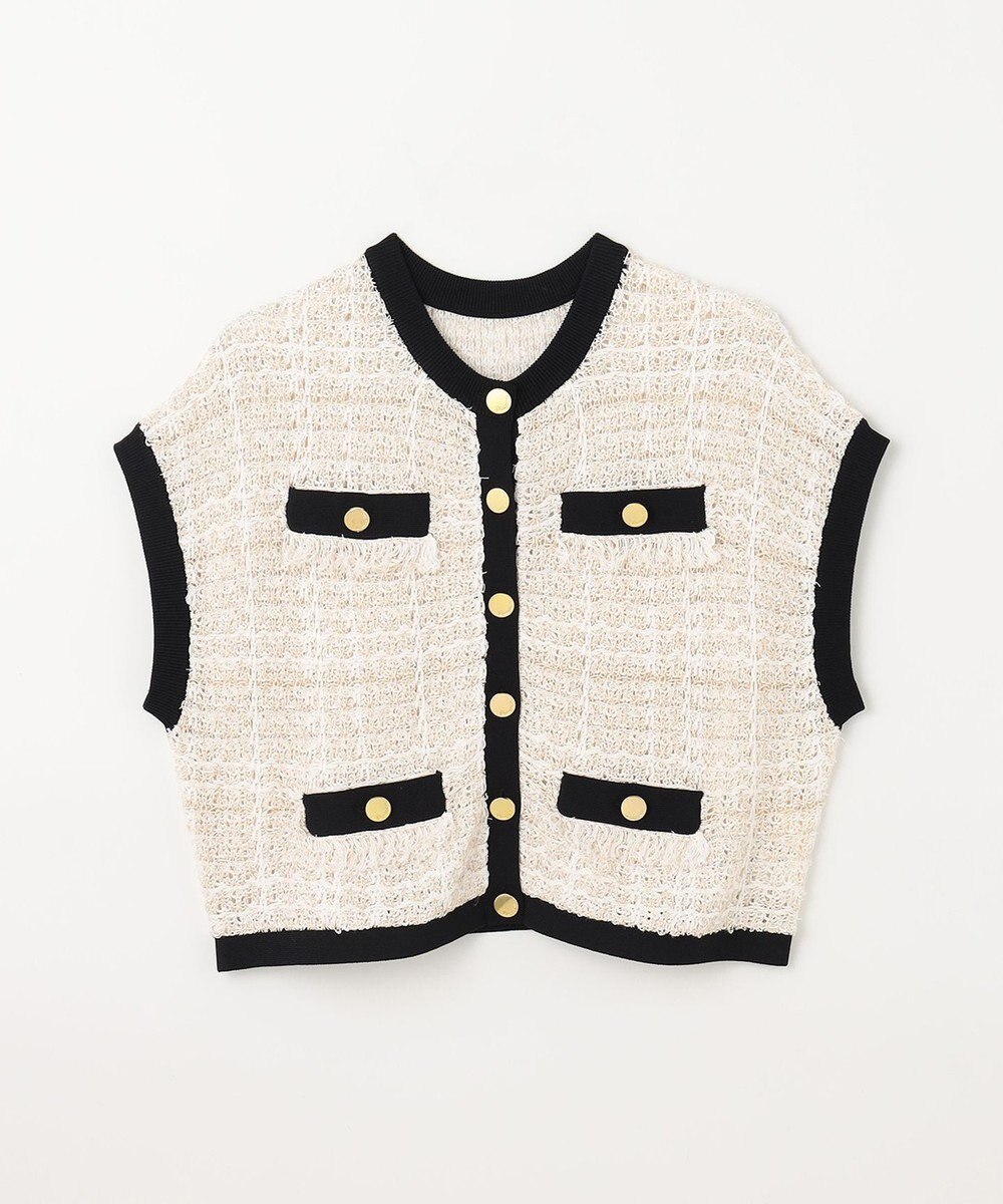 GRACE CONTINENTAL ショートニットベスト 