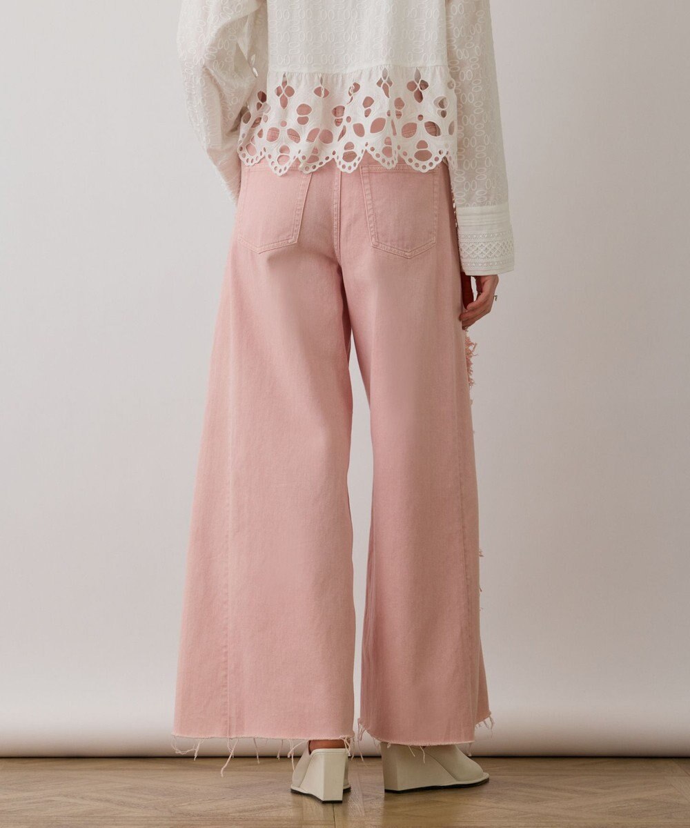 GRACE CONTINENTAL フリンジバギーパンツ 