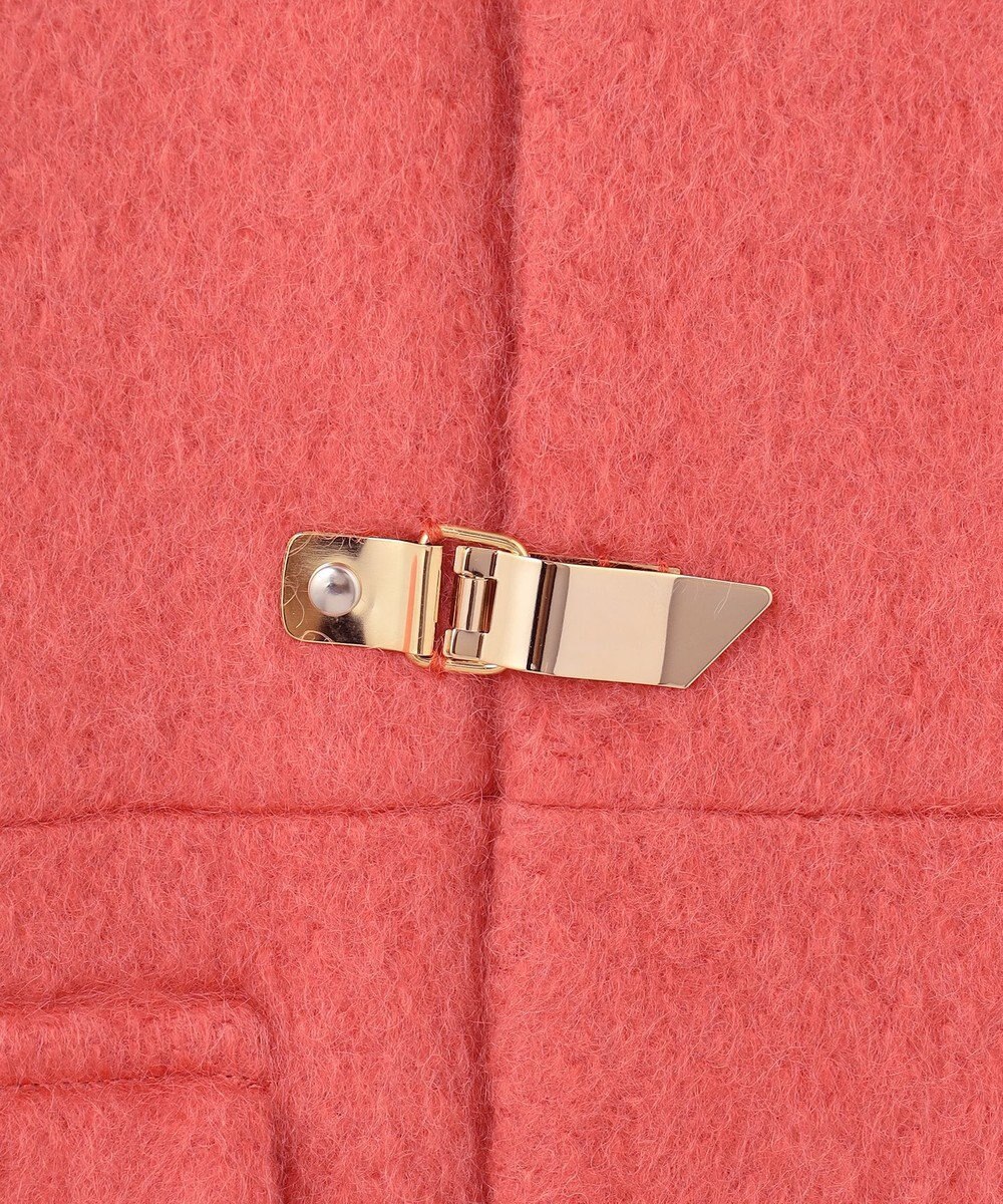 GRACE CONTINENTAL ノーカラーシャギーコート