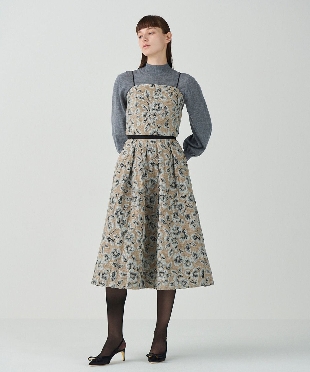 GRACE CONTINENTAL ボタニカルセパレートドレス