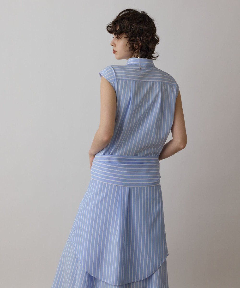 GRACE CONTINENTAL ストライプシャツワンピース