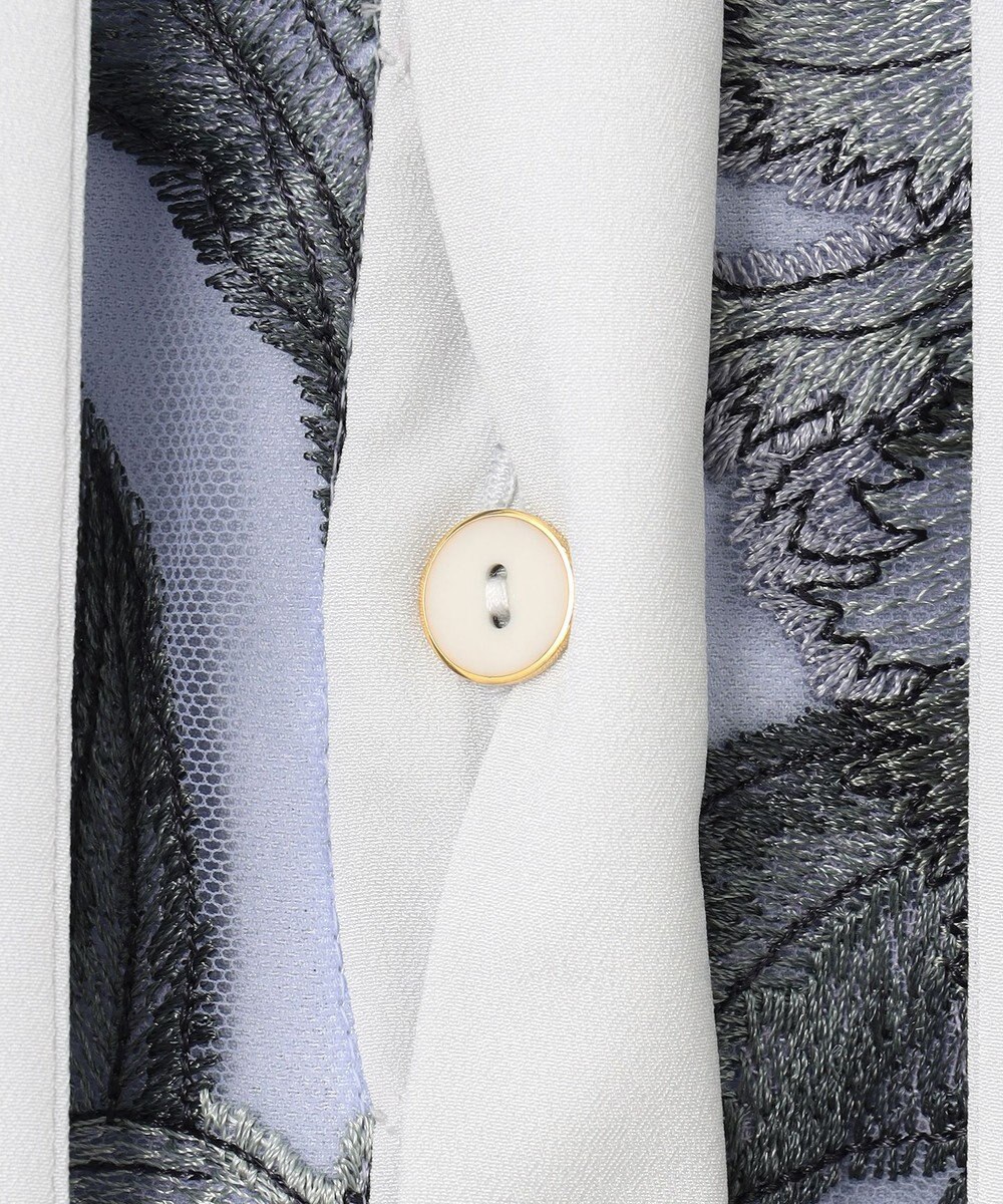 GRACE CONTINENTAL フラワー刺繍ミディドレス 