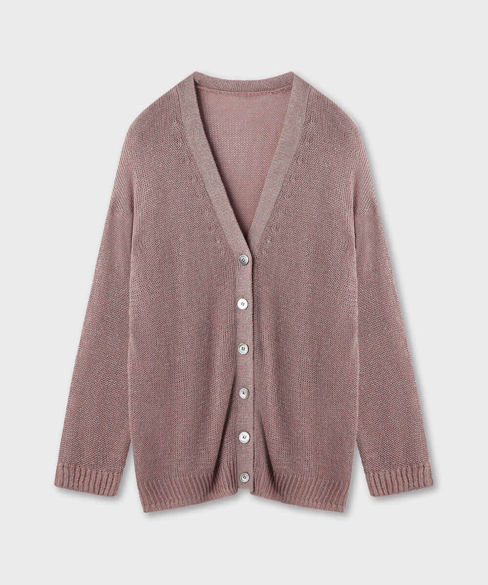 GRACE CONTINENTAL ラメルーズニットカーディガン 