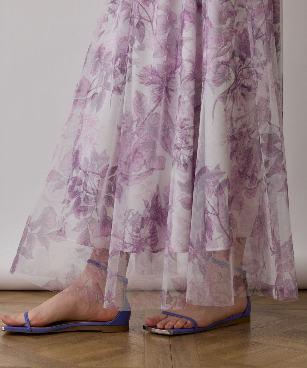 GRACE CONTINENTAL シャドーフラワープリントスカート