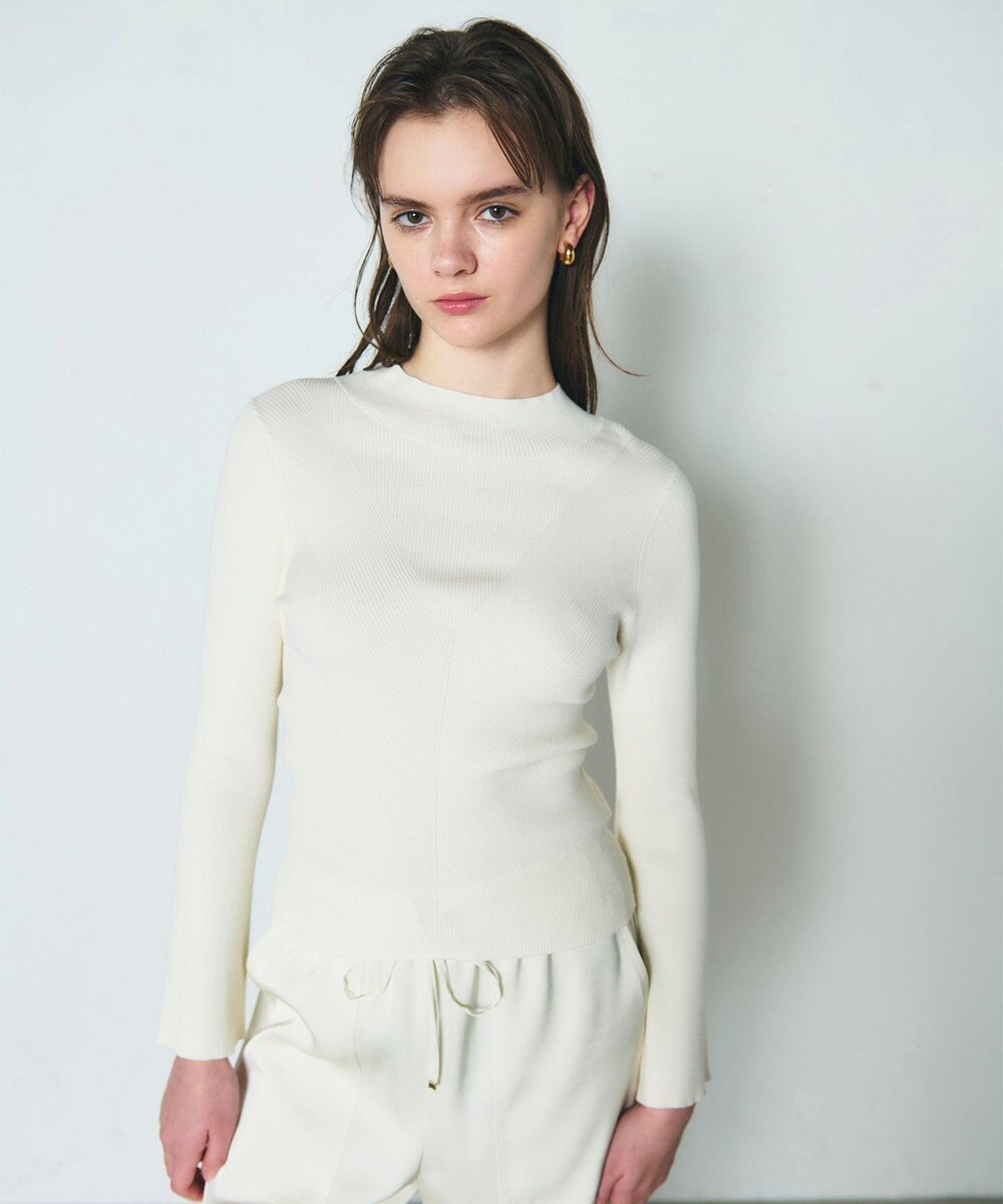 GRACE CONTINENTAL リブニットトップ