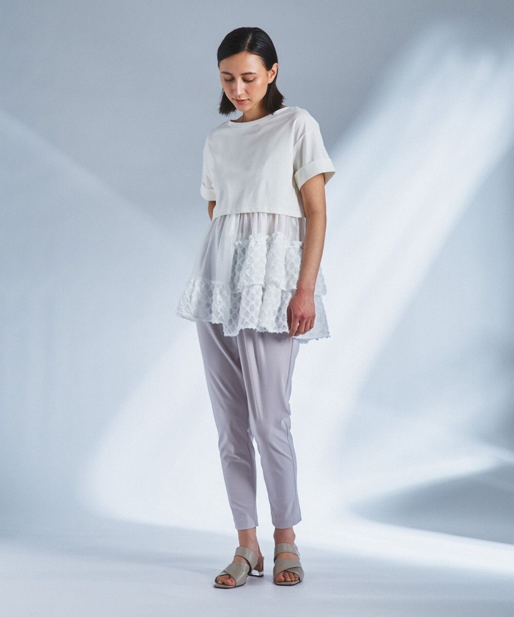 GRACE CONTINENTAL レイヤードカットトップ ホワイト