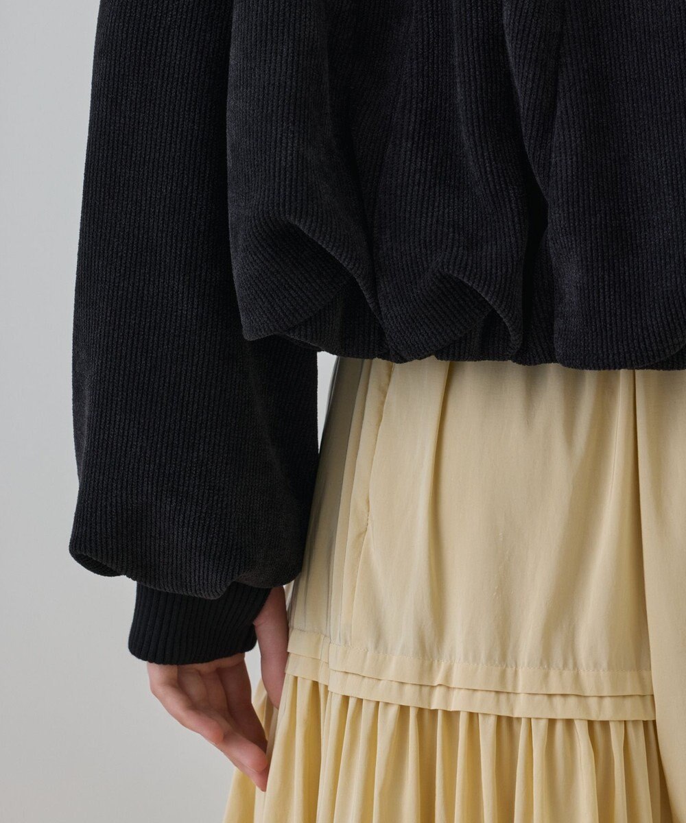 GRACE CONTINENTAL バルーンモールカットカーディガン 