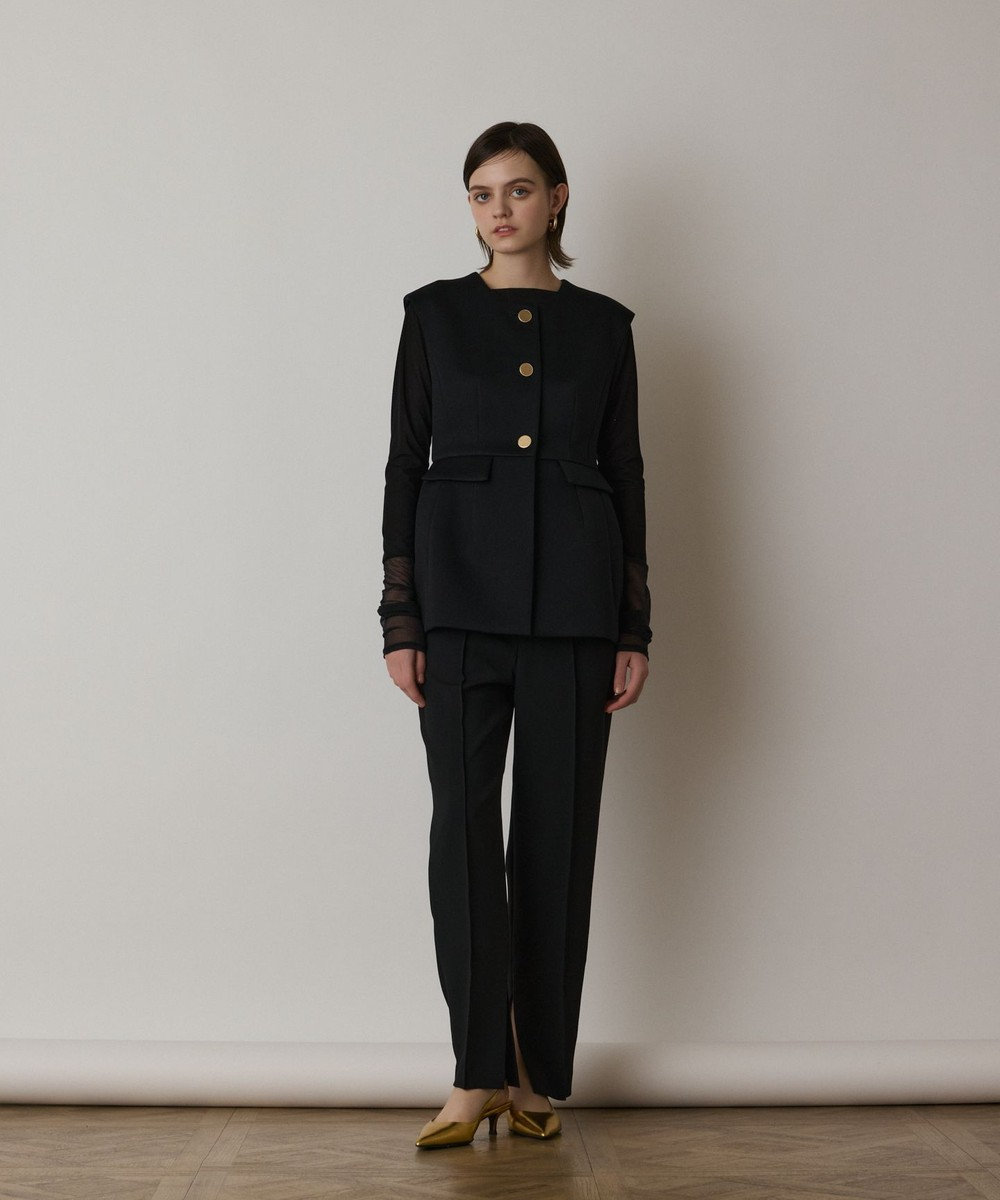 GRACE CONTINENTAL インサイドスリットスリムパンツ 