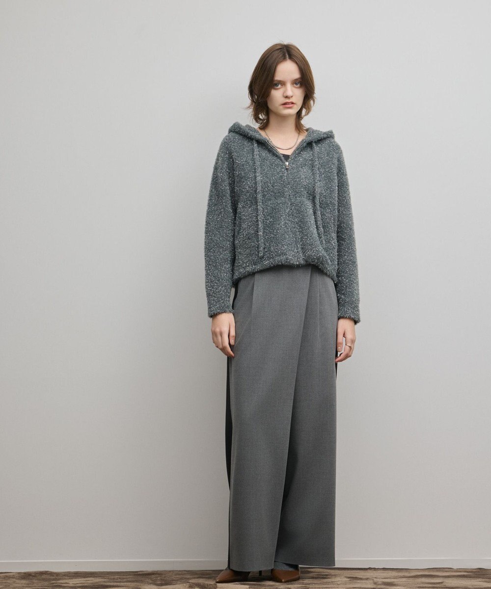 GRACE CONTINENTAL フェザーニットパーカー 