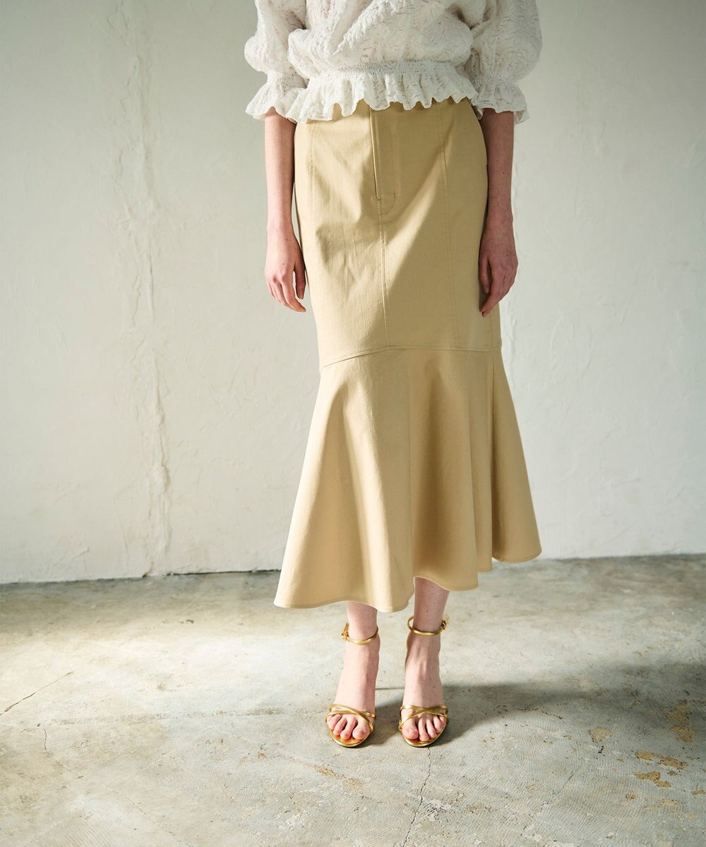 GRACE CONTINENTAL ミディマーメイドスカート 