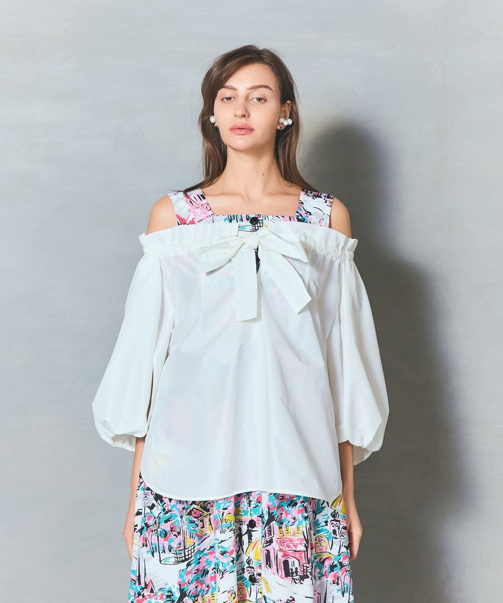 GRACE CONTINENTAL ボリュームスリーブトップ 