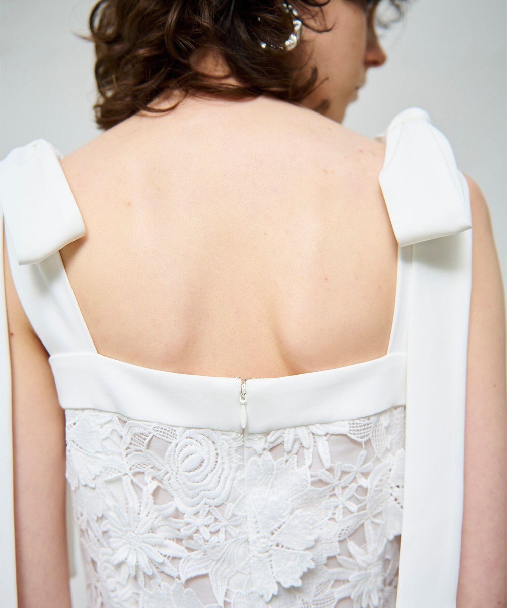 GRACE CONTINENTAL ケミカルフラワーレースワンピース