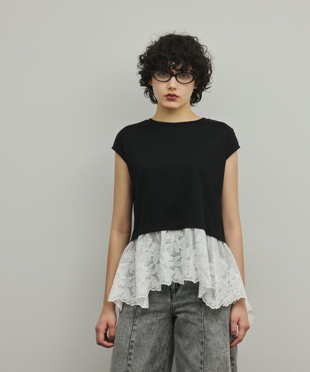 GRACE CONTINENTAL ヘムembカットトップ 