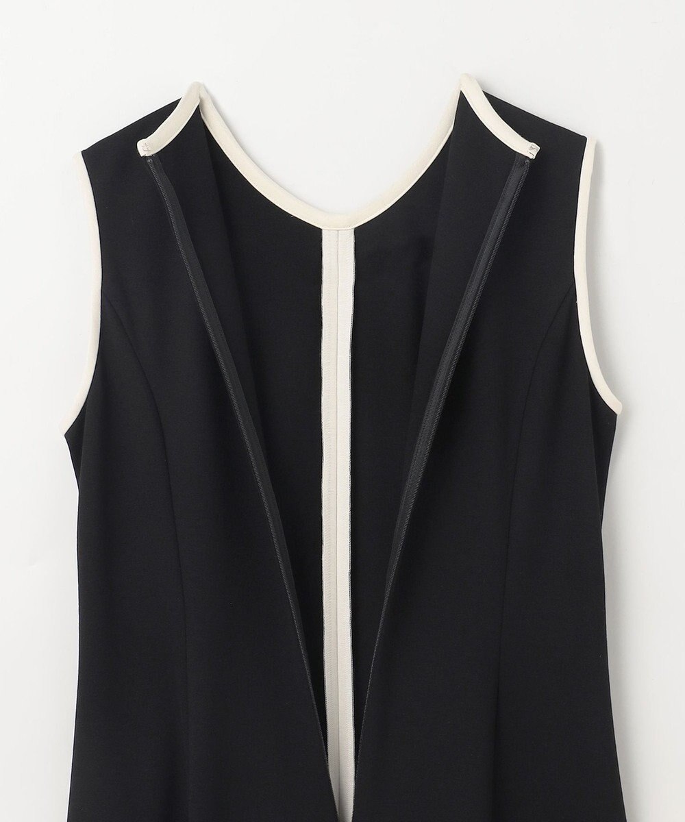 GRACE CONTINENTAL 配色ポンチフレアワンピース