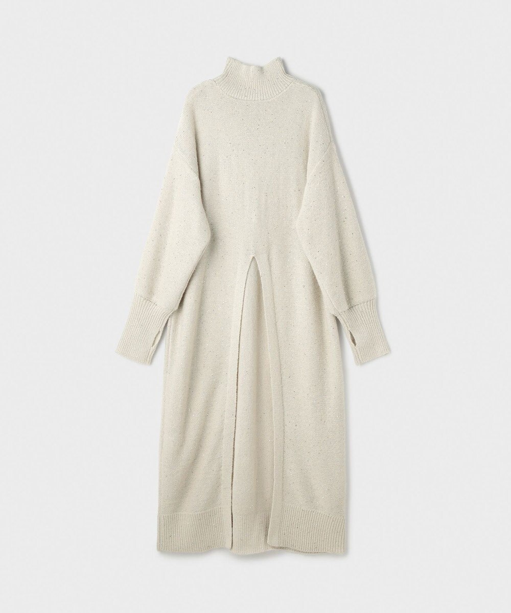 GRACE CONTINENTAL スパンコールニットワンピース 