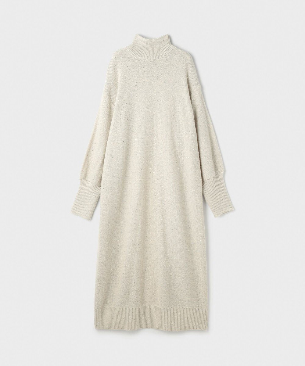 GRACE CONTINENTAL スパンコールニットワンピース 