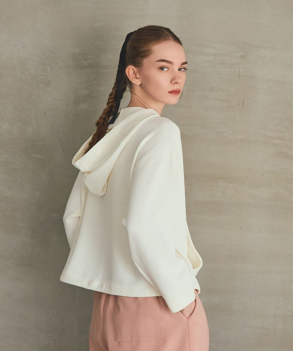 GRACE CONTINENTAL ニットフーディブルゾン 