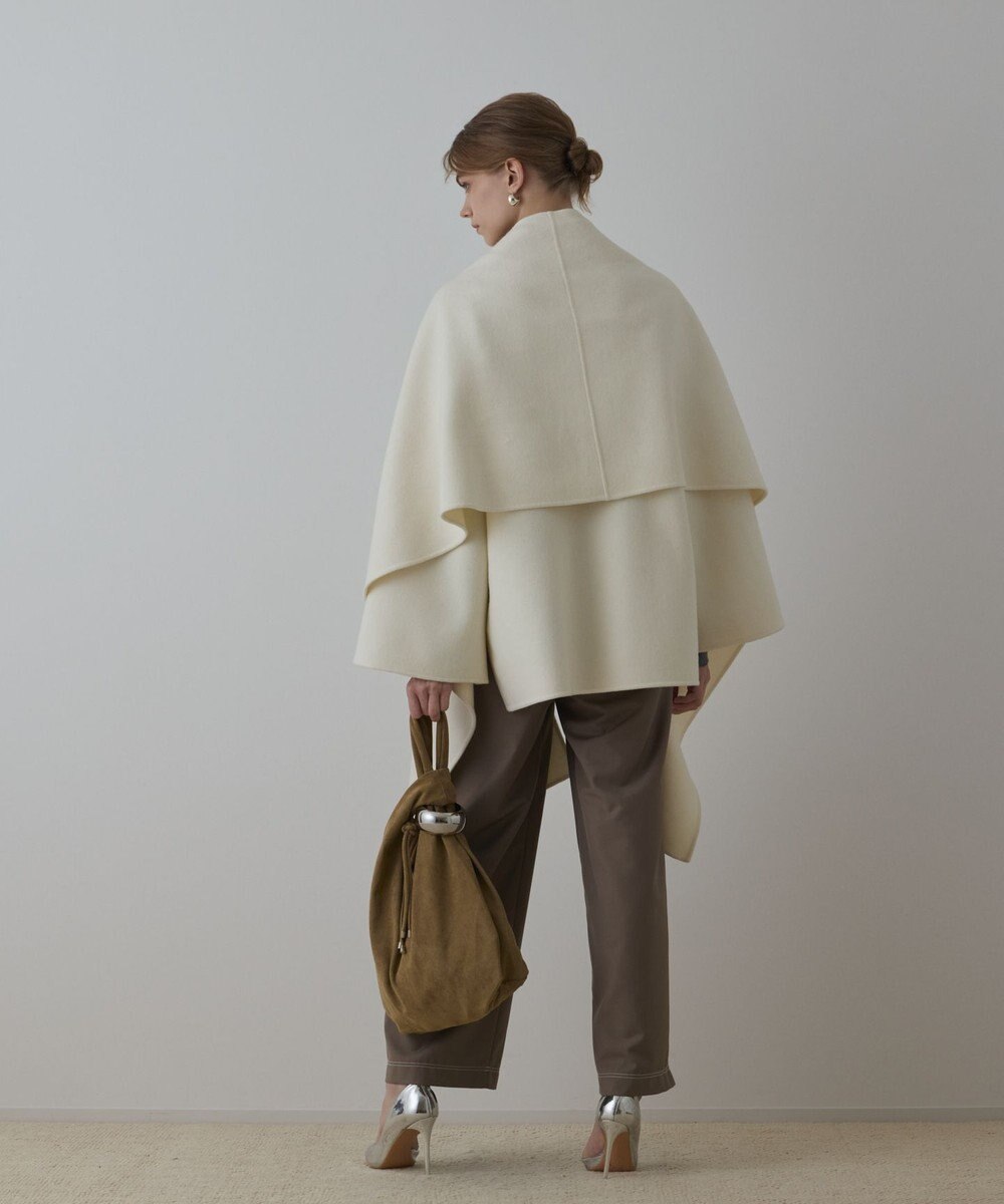 GRACE CONTINENTAL ストール付リバージップブルゾン 