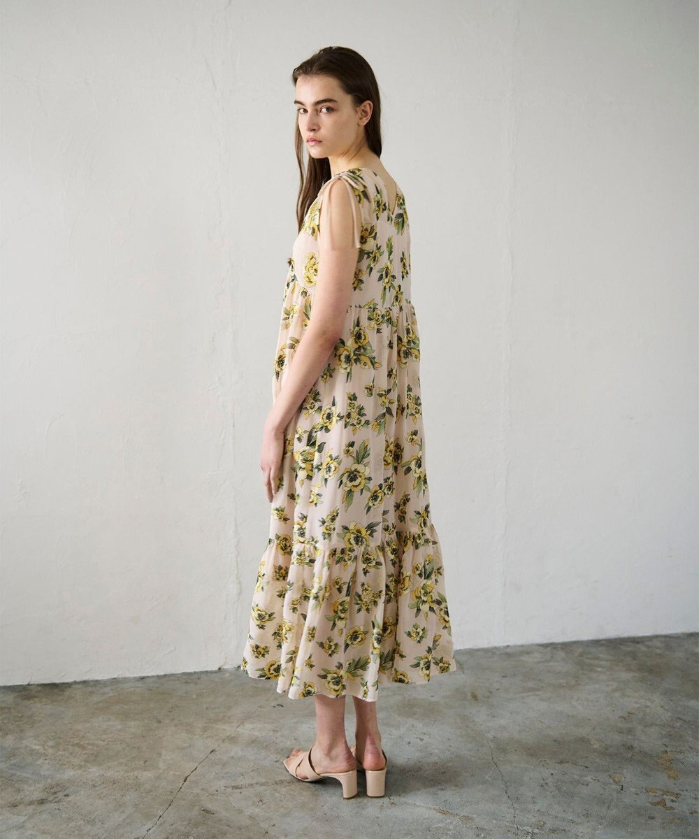 GRACE CONTINENTAL エスニックフラワー刺繍ワンピース