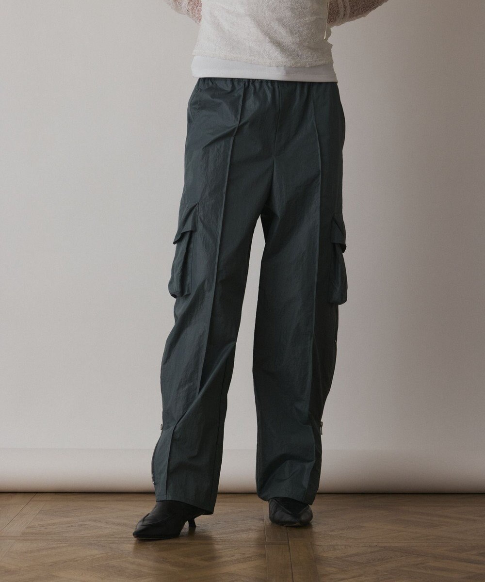 GRACE CONTINENTAL ナイロンジップカーゴパンツ 
