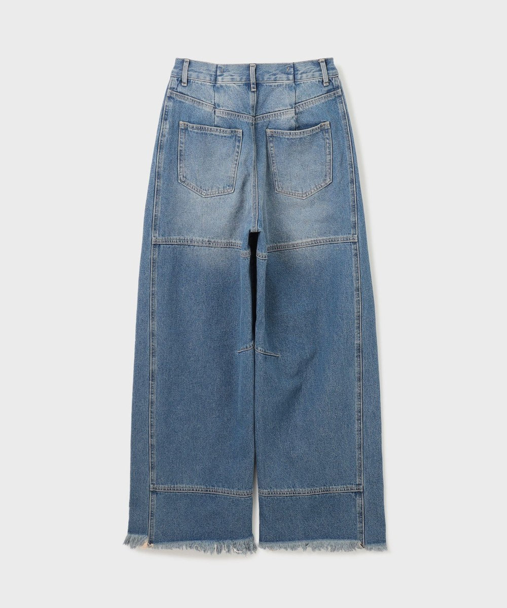 GRACE CONTINENTAL ライン切替デニムパンツ