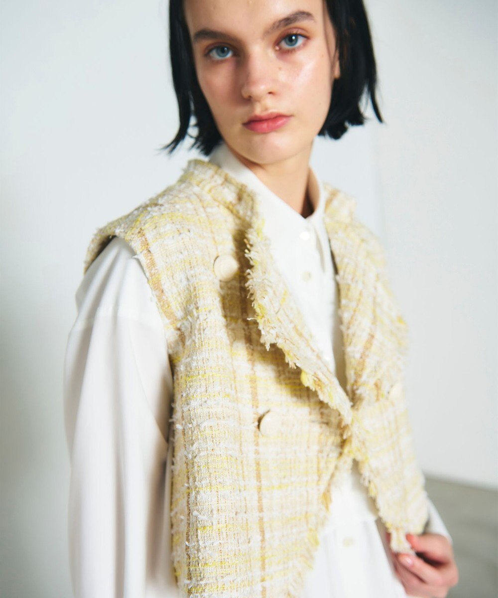 GRACE CONTINENTAL フリンジミニベスト 