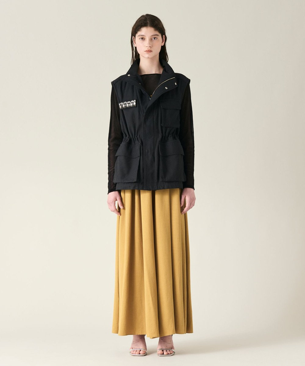 GRACE CONTINENTAL ビジューアーミーベスト