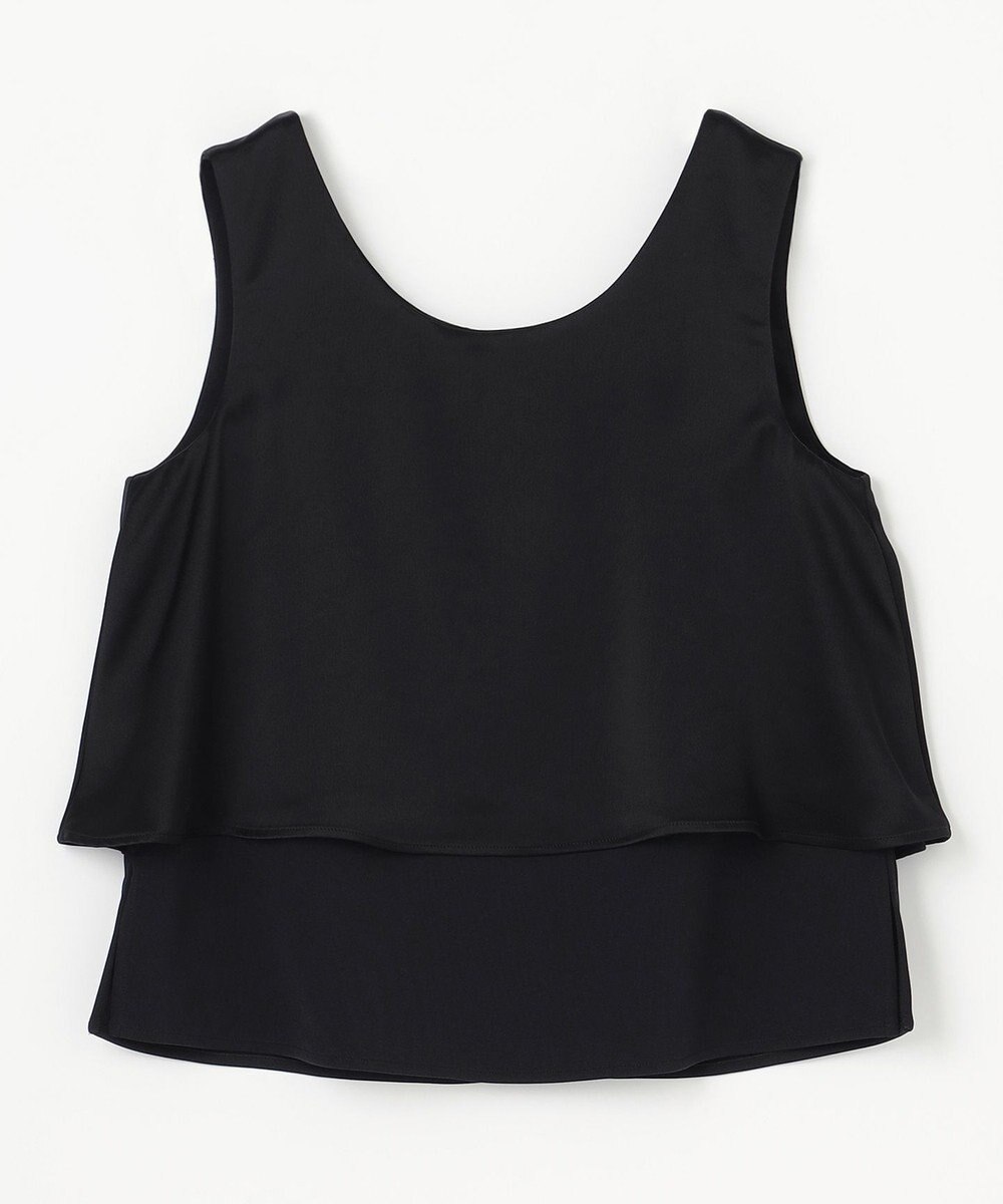 GRACE CONTINENTAL バックコンシャスサテンノースリーブ 