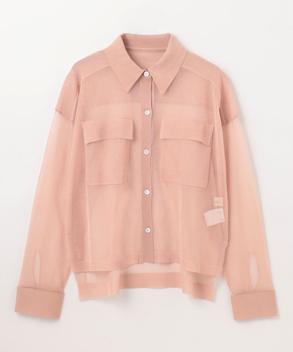 GRACE CONTINENTAL ニットシアーシャツ 