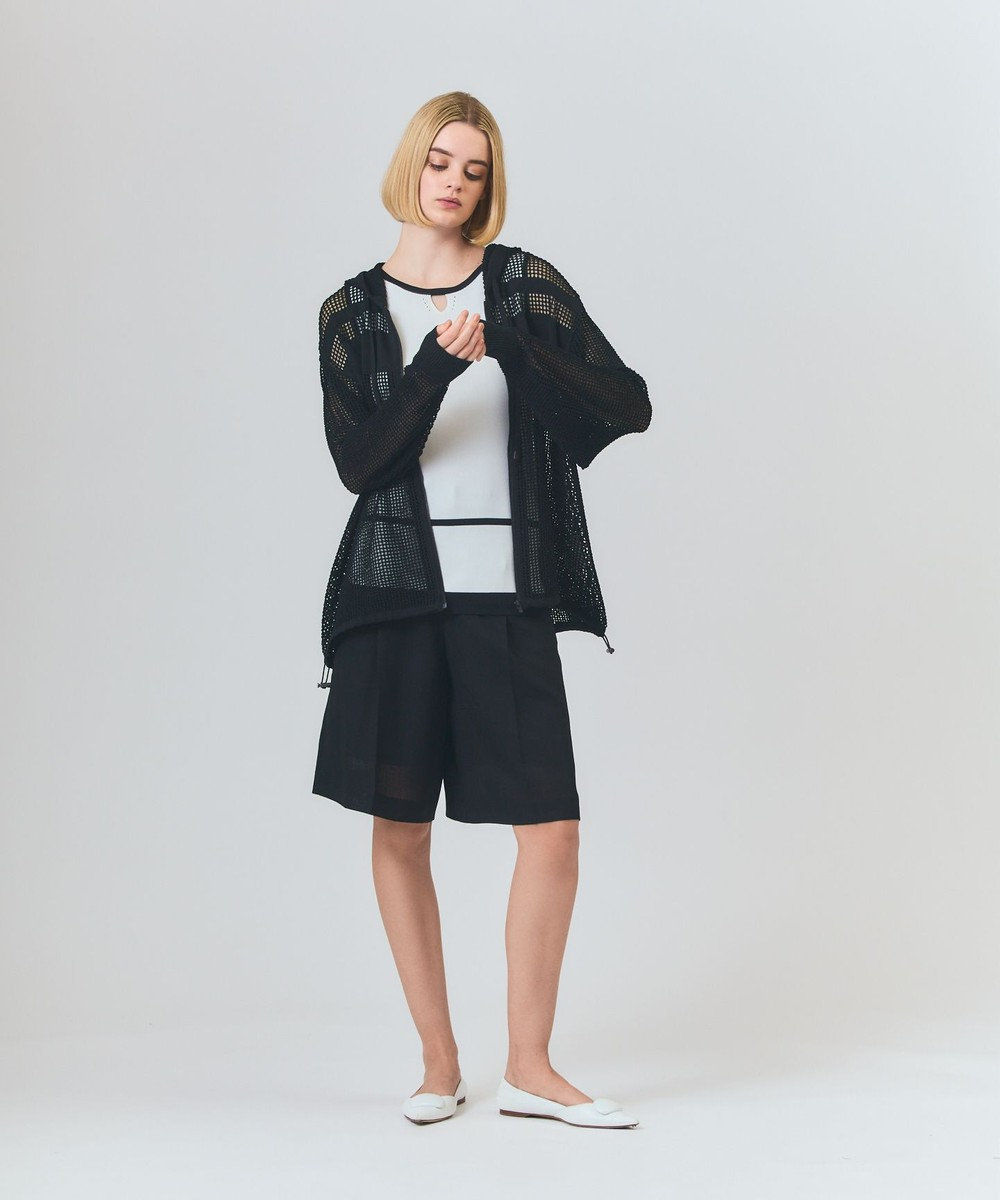 GRACE CONTINENTAL リネンライクシアーパンツ