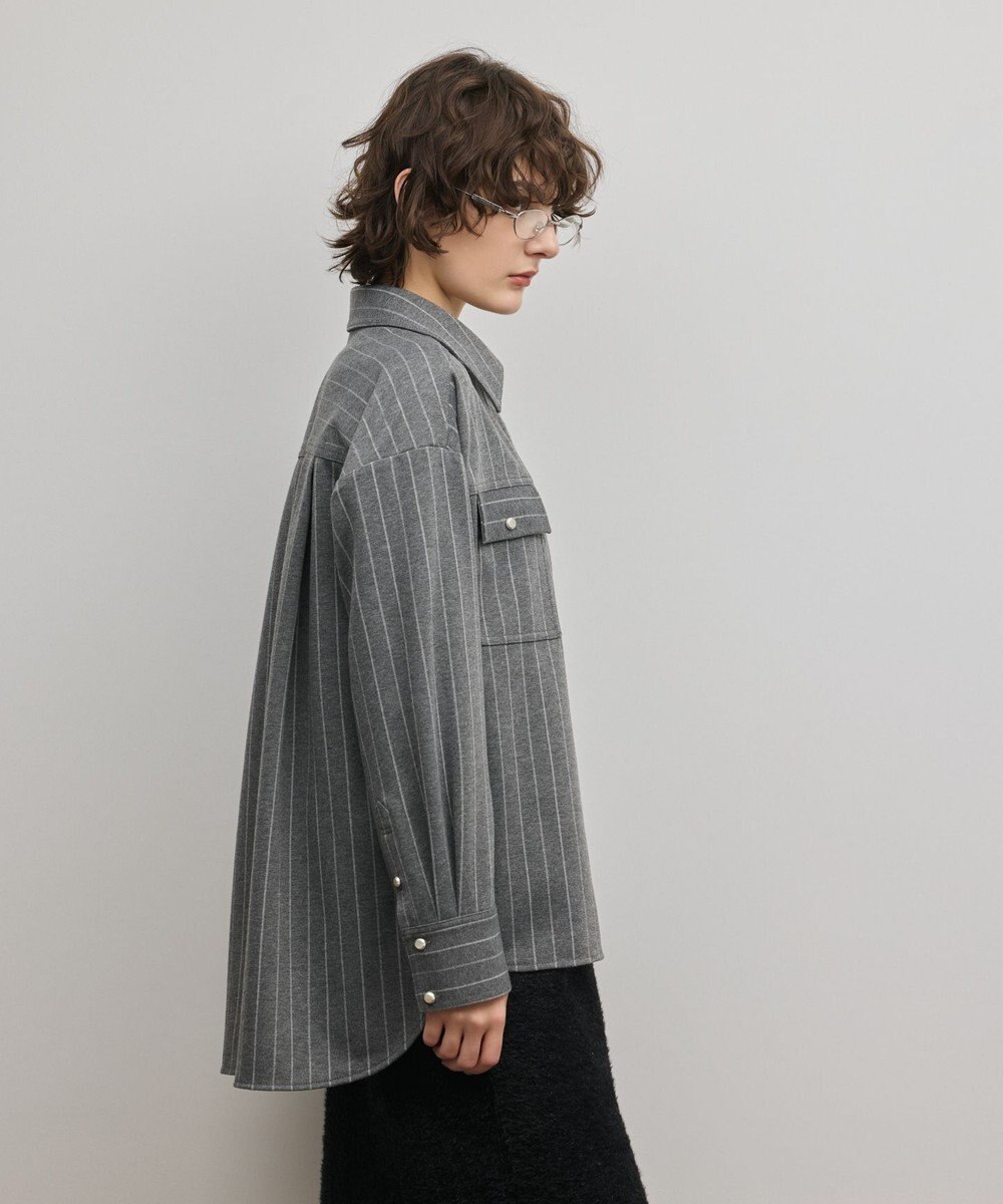 GRACE CONTINENTAL ジャージビッグシャツ 