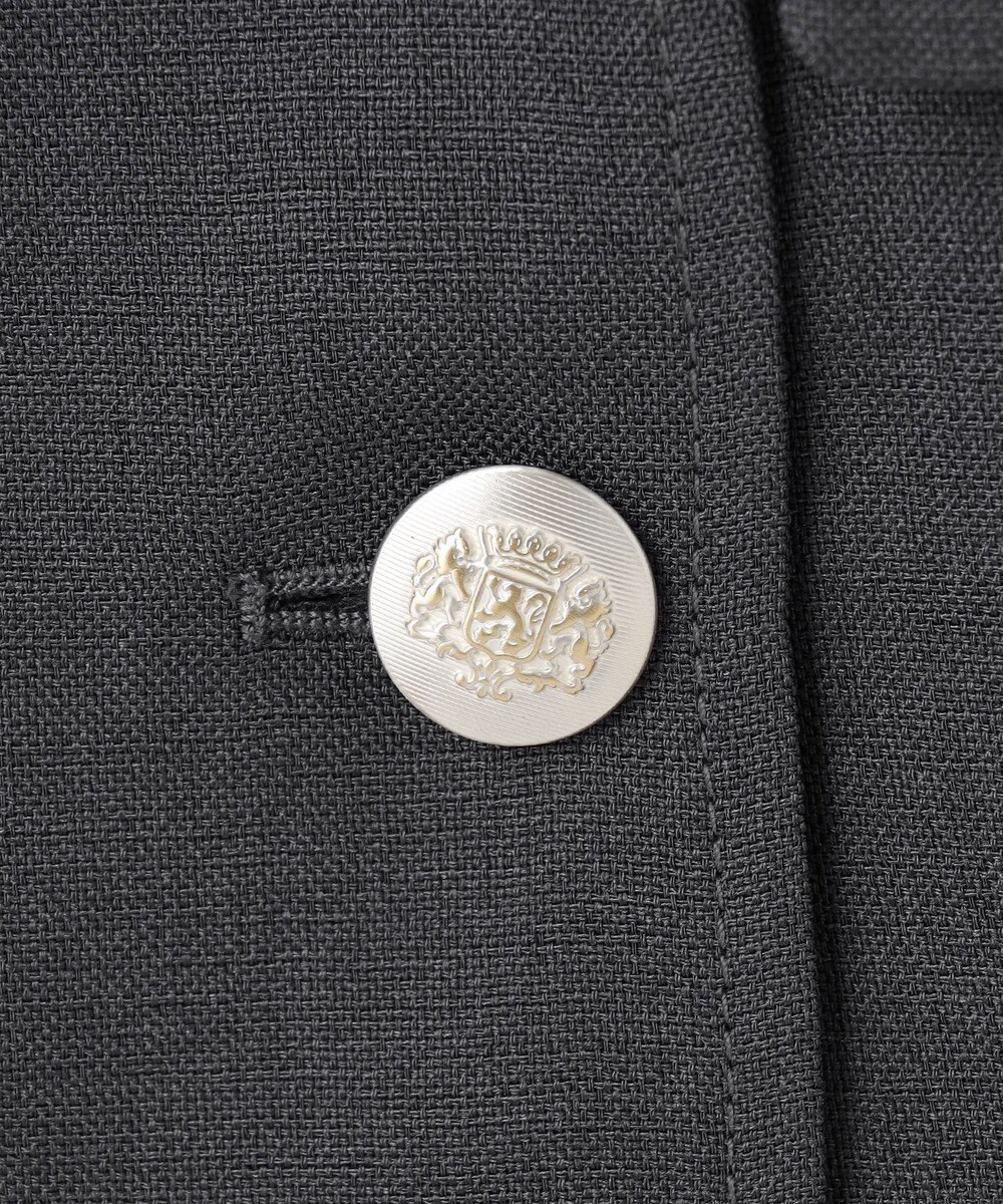 GRACE CONTINENTAL 麻調バックギャザージャケット 