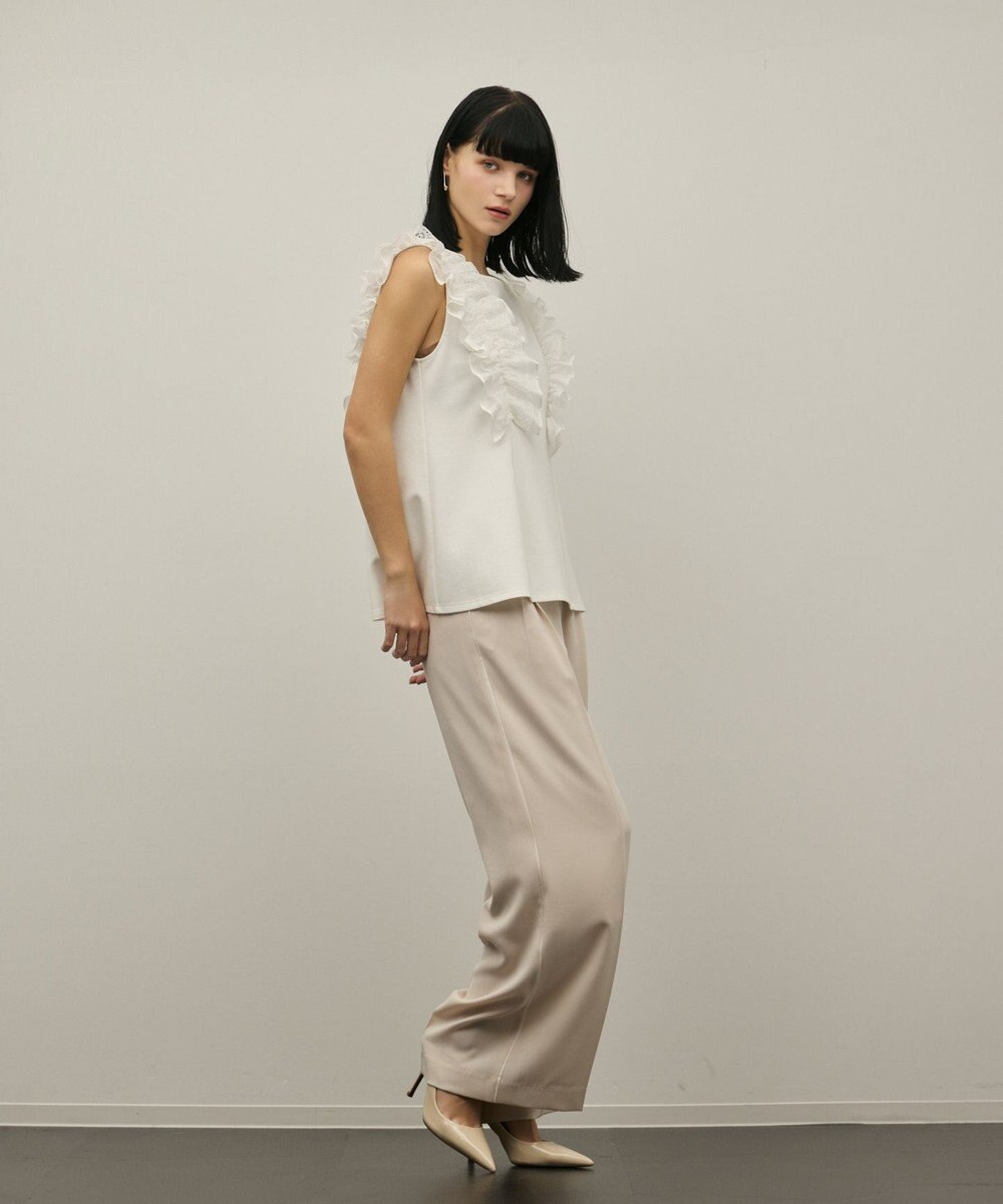 GRACE CONTINENTAL フリル切替カットトップ 
