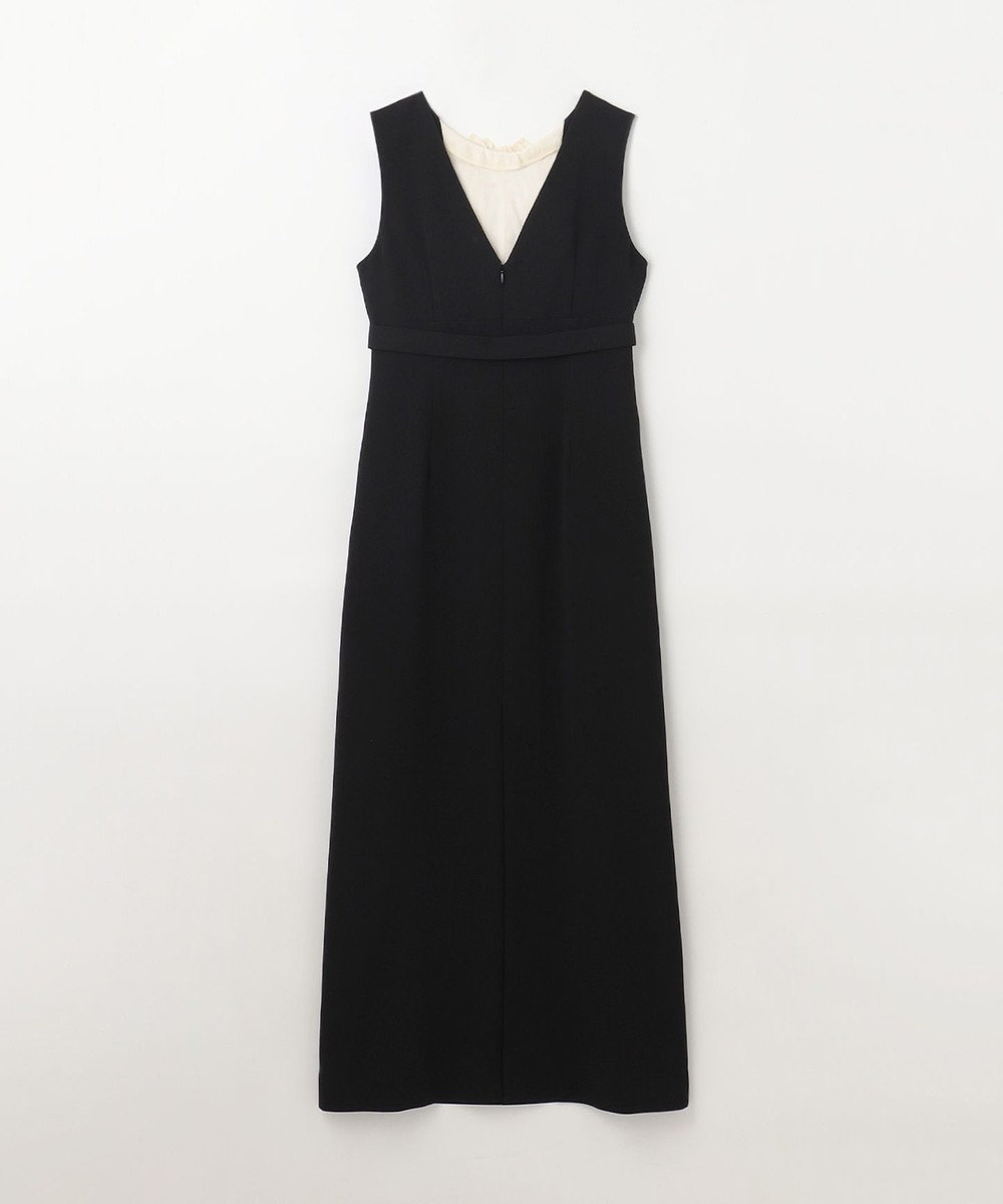 GRACE CONTINENTAL シアーラッフルロングドレス