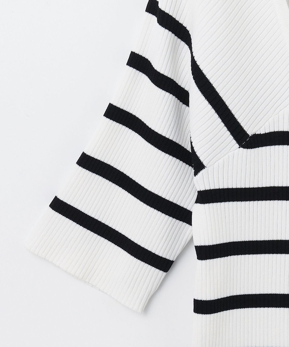 GRACE CONTINENTAL ハーフスリーブニットトップ 