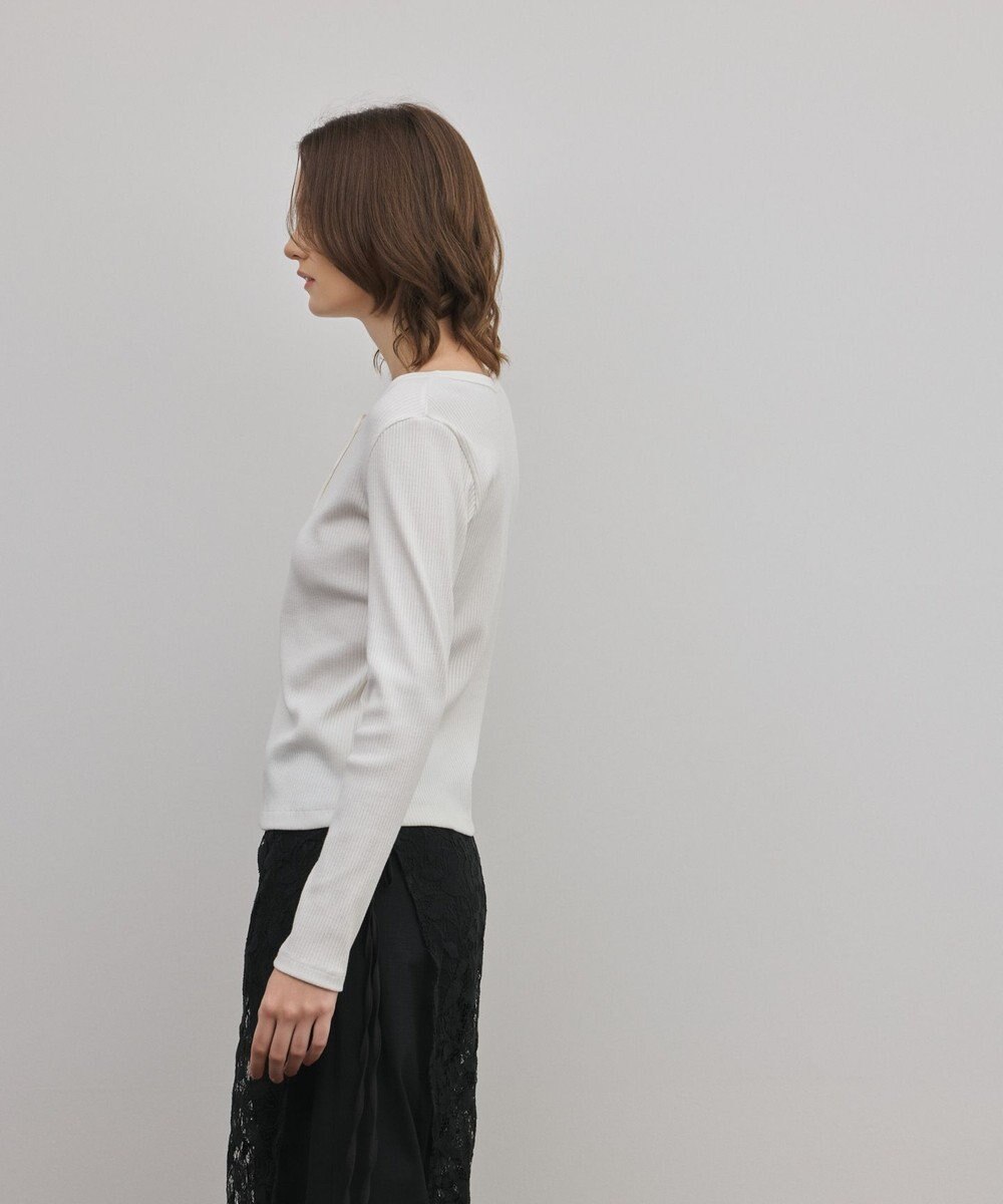 GRACE CONTINENTAL ヘンリーネックカットトップ 