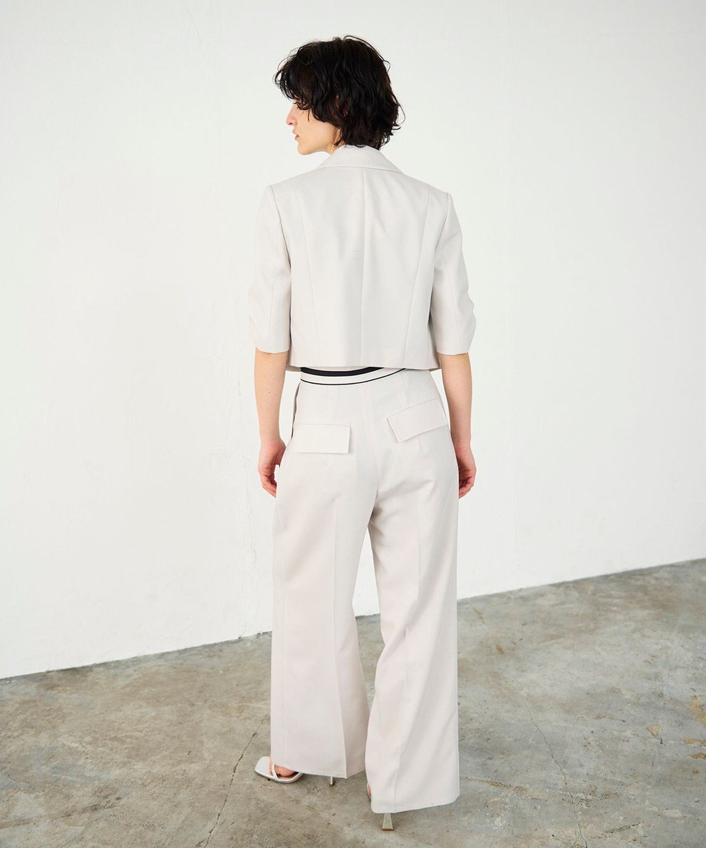 GRACE CONTINENTAL タックワイドパンツ