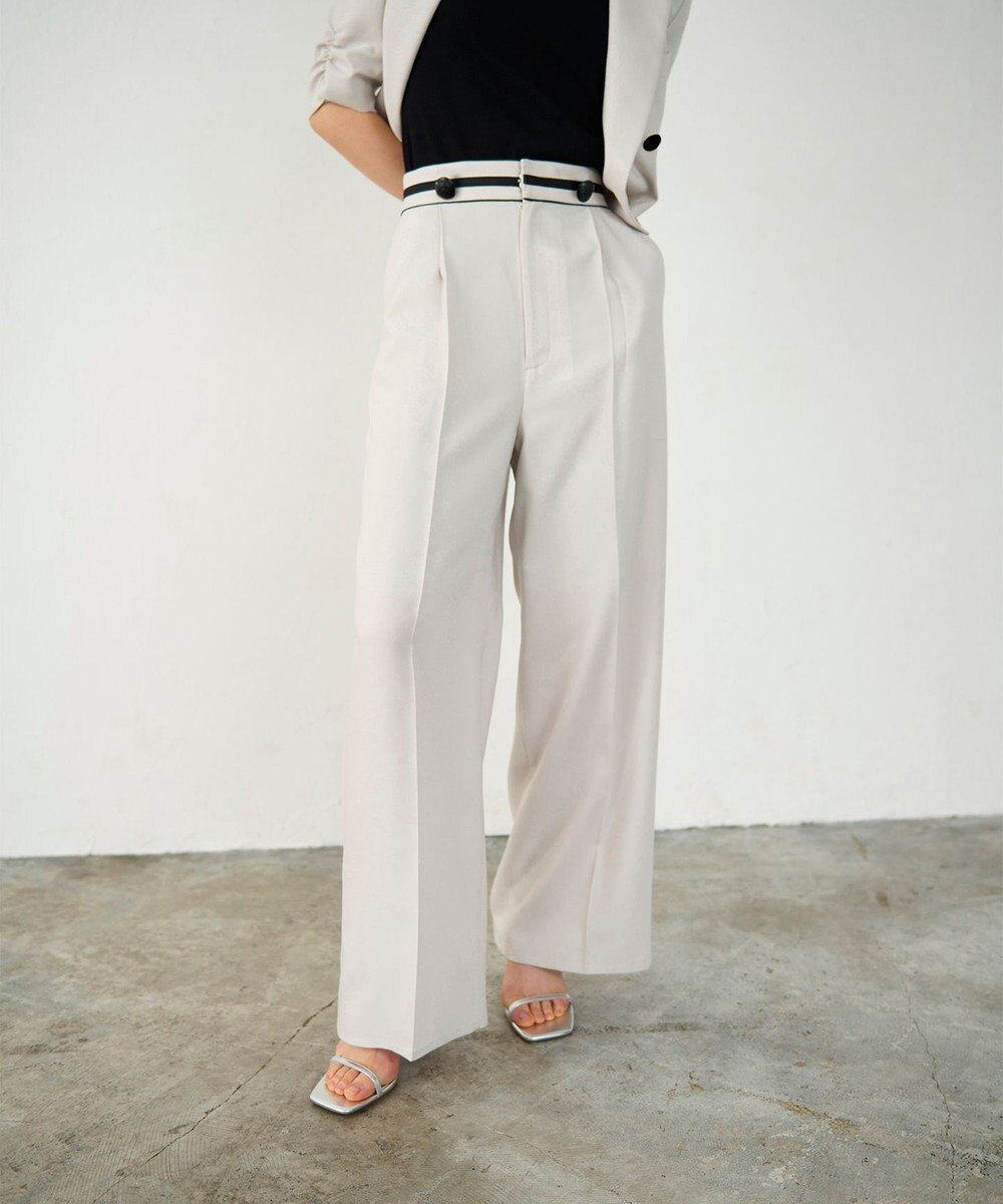 GRACE CONTINENTAL タックワイドパンツ