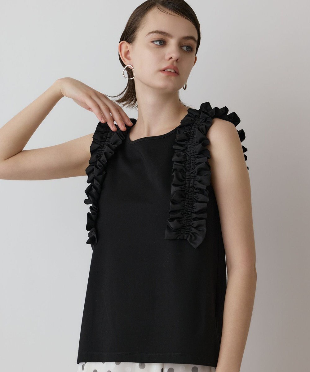 GRACE CONTINENTAL フリルカットトップ