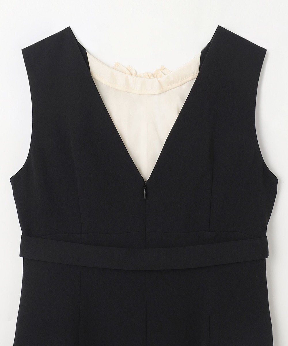 GRACE CONTINENTAL シアーラッフルロングドレス