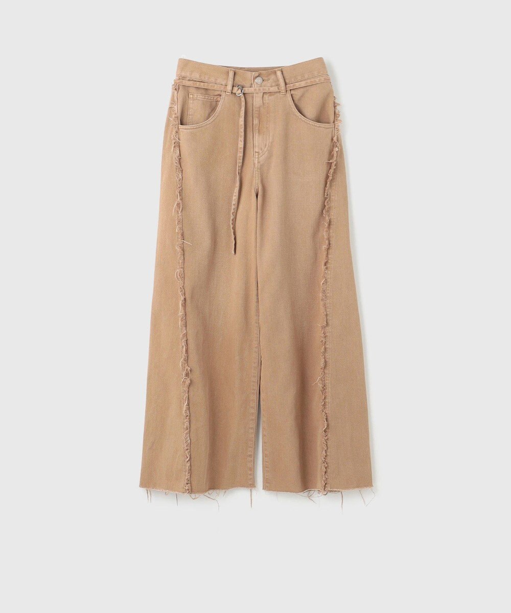 GRACE CONTINENTAL フリンジバギーパンツ 