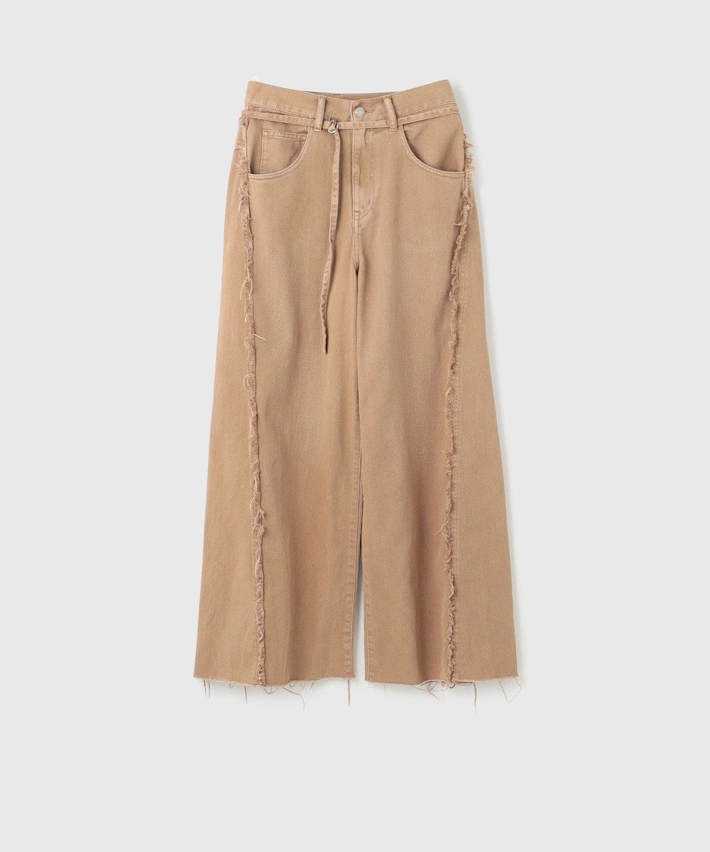 GRACE CONTINENTAL フリンジバギーパンツ